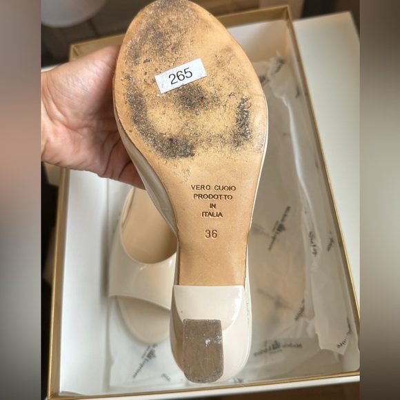 Michele Lopriore Leather Slide Dress Sandals – Size 36 / US 5.5 - Picture 5 of 5